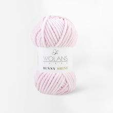Load image into Gallery viewer, Wolans Bunny Shine Knitting and Crochet Yarn/Wool With Silver Metallic Thread- 100g Balls