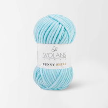 Load image into Gallery viewer, Wolans Bunny Shine Knitting and Crochet Yarn/Wool With Silver Metallic Thread- 100g Balls
