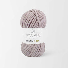 Load image into Gallery viewer, Wolans Bunny Shine Knitting and Crochet Yarn/Wool With Silver Metallic Thread- 100g Balls