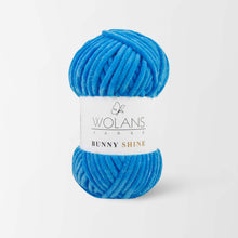 Load image into Gallery viewer, Wolans Bunny Shine Knitting and Crochet Yarn/Wool With Silver Metallic Thread- 100g Balls
