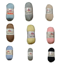 Load image into Gallery viewer, Himalaya Super Soft 100% acrylic double knit wool/yarn 100g Ball