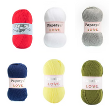 Load image into Gallery viewer, Papatya Love Double Knit Yarn 100% Acrylic- 100g Ball