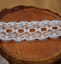 Load image into Gallery viewer, Eyelet Knitting In Lace - Per Metre