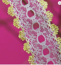 Load image into Gallery viewer, Eyelet Knitting In Lace - Per Metre