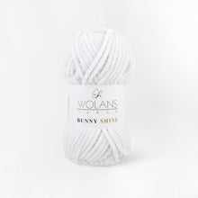 Load image into Gallery viewer, Wolans Bunny Shine Knitting and Crochet Yarn/Wool With Silver Metallic Thread- 100g Balls
