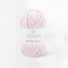 Load image into Gallery viewer, Wolans Bunny Shine Knitting and Crochet Yarn/Wool With Silver Metallic Thread- 100g Balls
