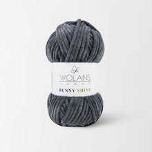 Load image into Gallery viewer, Wolans Bunny Shine Knitting and Crochet Yarn/Wool With Silver Metallic Thread- 100g Balls
