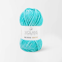 Load image into Gallery viewer, Wolans Bunny Shine Knitting and Crochet Yarn/Wool With Silver Metallic Thread- 100g Balls
