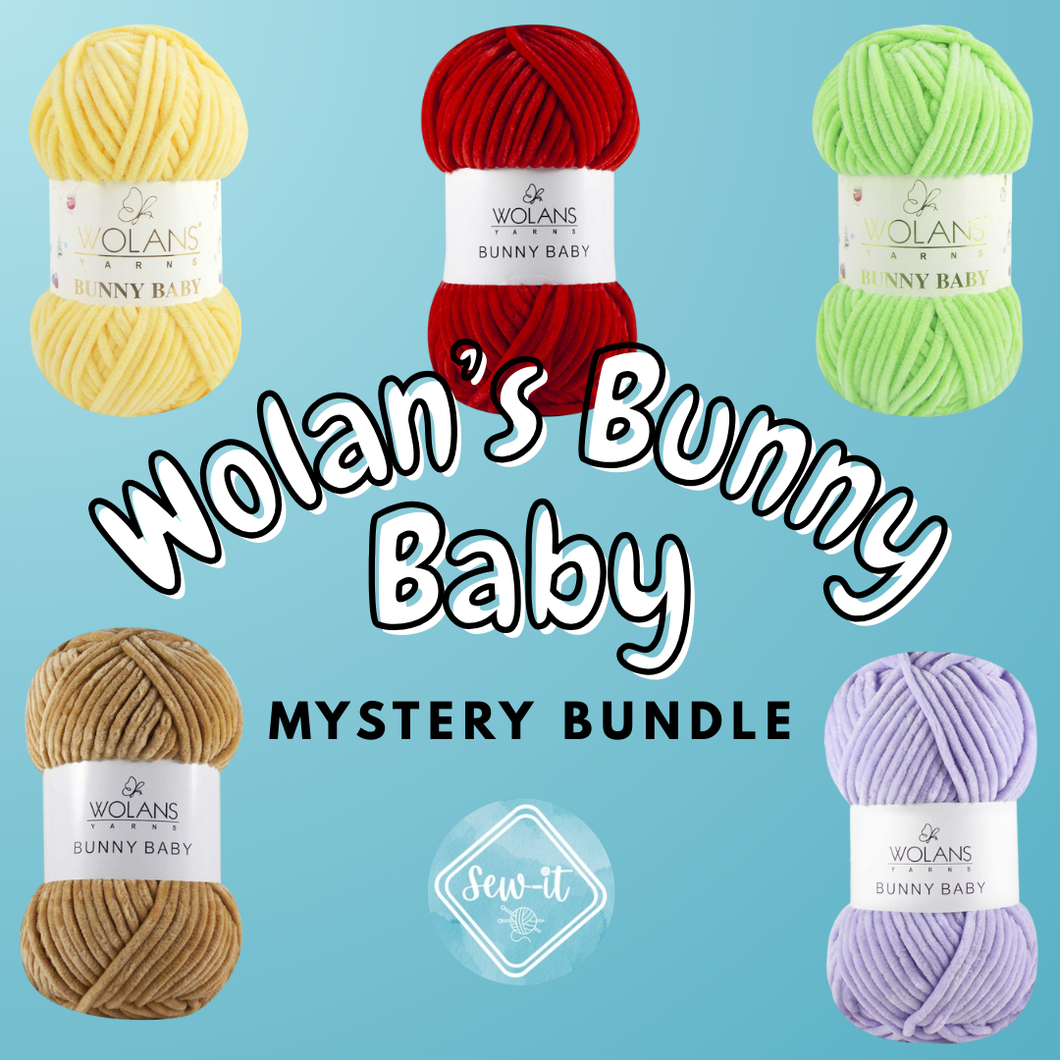 Wolans Bunny Baby Chenille Yarn Mystery Bundle- 5 Random Shades for price of 4 Balls
