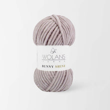 Load image into Gallery viewer, Wolans Bunny Shine Knitting and Crochet Yarn/Wool With Silver Metallic Thread- 100g Balls
