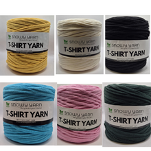 Load image into Gallery viewer, Snowy Yarn Eco Recycled  T Shirt Yarn 600g Ball 120m Length
