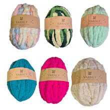 Load image into Gallery viewer, Yarnly Jumbo Chenille Blanket Yarn 245g Ball 24-27m Length
