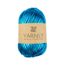 Load image into Gallery viewer, Yarnly-Metallic T Shirt Yarn 100G Ball-45 Metre Length-10 Colours
