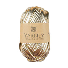 Load image into Gallery viewer, Yarnly-Metallic T Shirt Yarn 100G Ball-45 Metre Length-10 Colours
