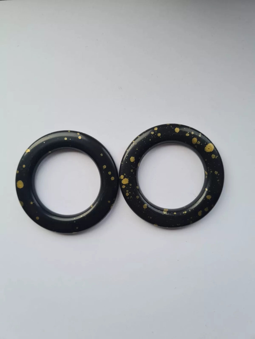 55mm Outer Size Black And Gold Curtain Eyelet Rings