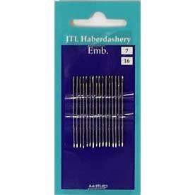 Hand Sewing Embroidery Needles Size 7 - 16 needles