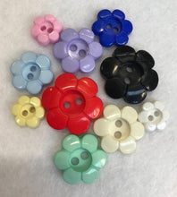 Load image into Gallery viewer, 2 Hole Flat Daisy Button - 11.5mm, 15mm, 18mm &amp; 21mm
