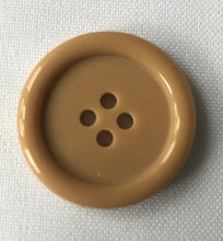 Load image into Gallery viewer, 4 Hole Flat Coat Button 15mm, 18mm, 20mm, 23mm, 25mm, Blue, Brown, Grey, Khaki, Beige
