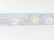 Load image into Gallery viewer, Wired Easter Bunny and Chick Ribbon 63mm £1 per metre
