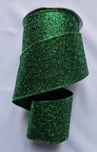 Load image into Gallery viewer, Sparkly Christmas  Wired Ribbon 2.5&quot; - Per Yard
