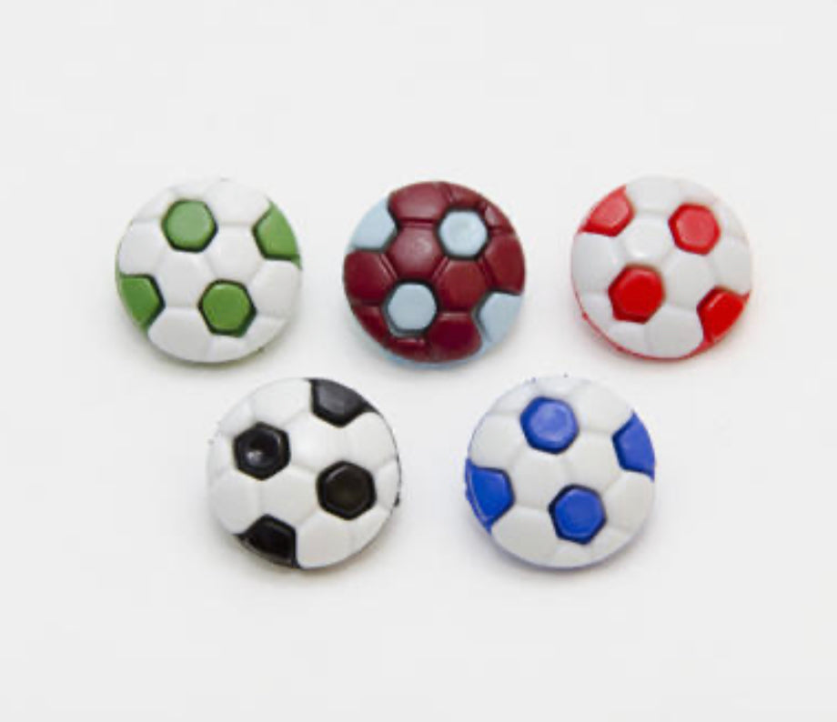 Football/Soccer Round Shank Novelty Buttons 15mm