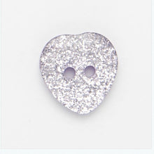 Load image into Gallery viewer, Glitter Heart Buttons - 11.5mm, 15mm &amp; 18mm
