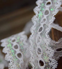 Load image into Gallery viewer, Eyelet Knitting In Lace - Per Metre
