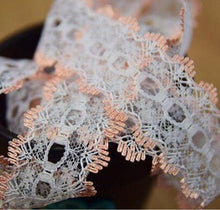 Load image into Gallery viewer, Eyelet Knitting In Lace - Per Metre
