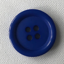 Load image into Gallery viewer, 4 Hole Flat Coat Button 15mm, 18mm, 20mm, 23mm, 25mm, Blue, Brown, Grey, Khaki, Beige
