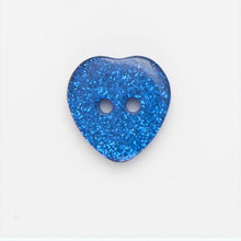 Load image into Gallery viewer, Glitter Heart Buttons - 11.5mm, 15mm &amp; 18mm
