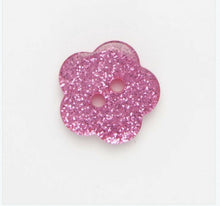 Load image into Gallery viewer, Glitter Flower Buttons - 11.5mm &amp; 15mm &amp; 18mm
