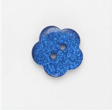 Load image into Gallery viewer, Glitter Flower Buttons - 11.5mm &amp; 15mm &amp; 18mm
