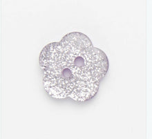 Load image into Gallery viewer, Glitter Flower Buttons - 11.5mm &amp; 15mm &amp; 18mm
