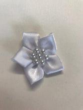 Load image into Gallery viewer, Satin Ribbon Poinsettia Bow with Pearls- Various Colours
