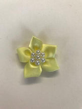 Load image into Gallery viewer, Satin Ribbon Poinsettia Bow with Pearls- Various Colours
