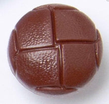 Load image into Gallery viewer, 15mm Leather Look Football Shank Buttons
